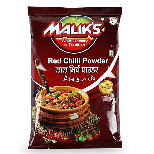 Malik S Red Chilli Powder Lal Mirch Foil 500 Gram Amazon In Grocery Gourmet Foods Malik S Red Chilli Powder Lal Mirch Foil 500 Gram Amazon In Grocery Gourmet Foods