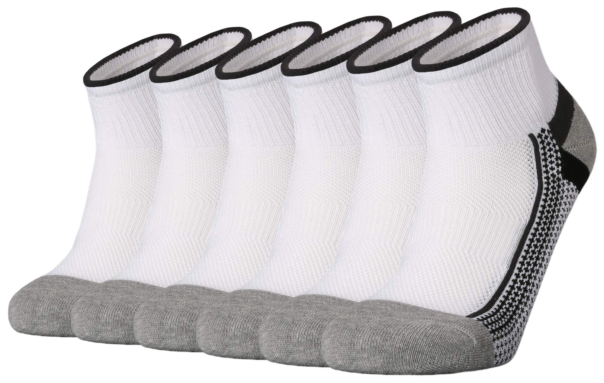 ONKE Merino Wool Low Cut Quarter Socks with Cushion Ventilating Performance Fit Breathable for