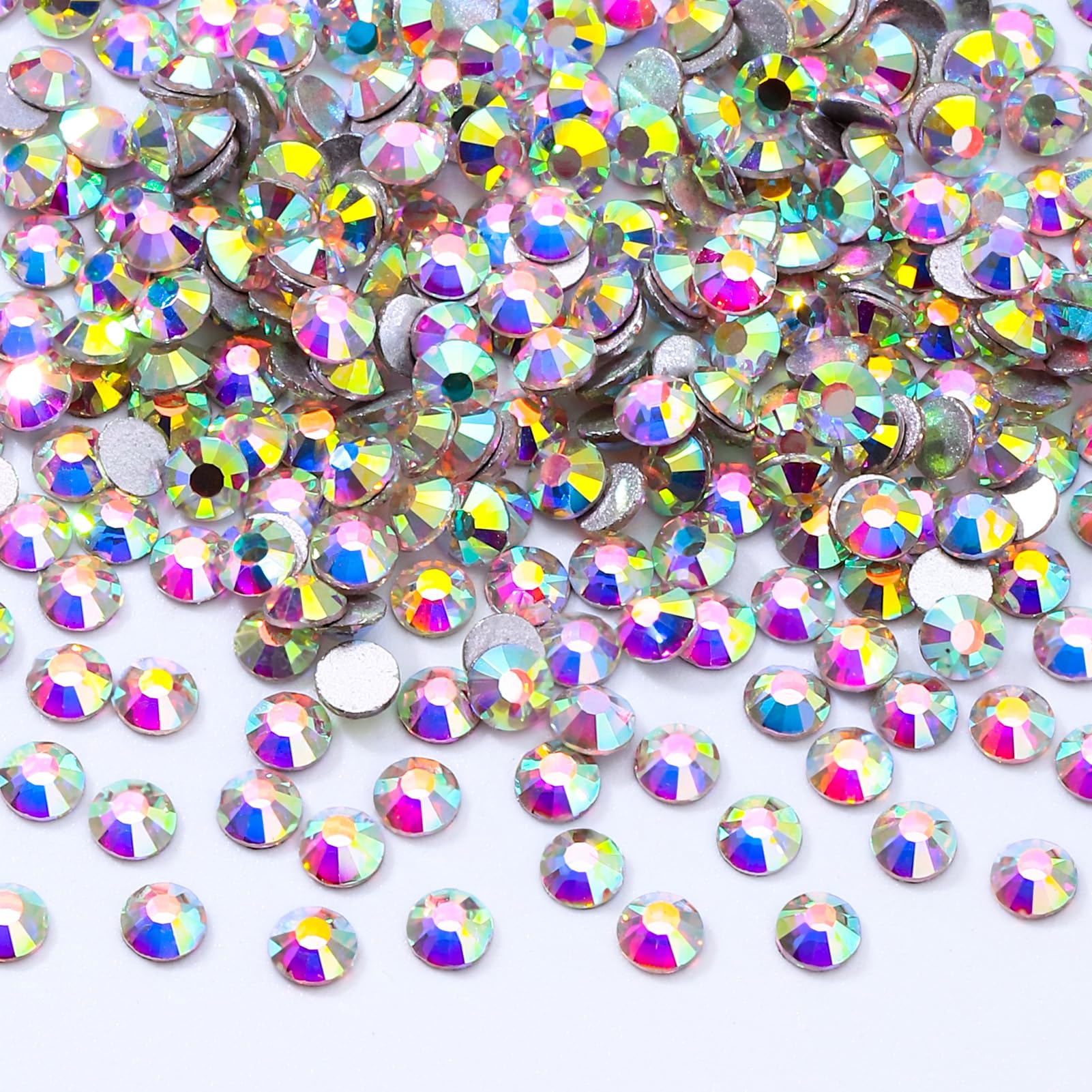 2880PCS Crystal AB SS6 Flatback Rhinestones (1.9–2.0mm)