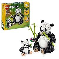 LEGO Creator 3 in 1 Animali Selvatici: Famiglia di Panda Giocattolo