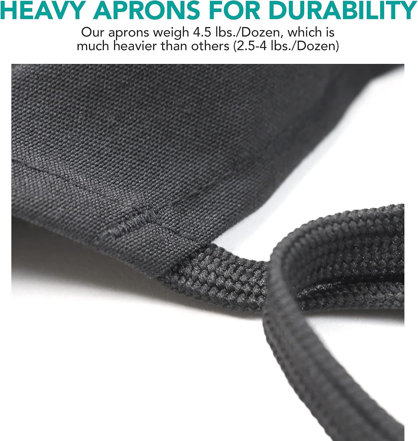 Arkwright Bib Aprons Bulk Pack - Long, Oversized Professional Restaurant Quality, Unisex Kitchen Work Apron for Chefs