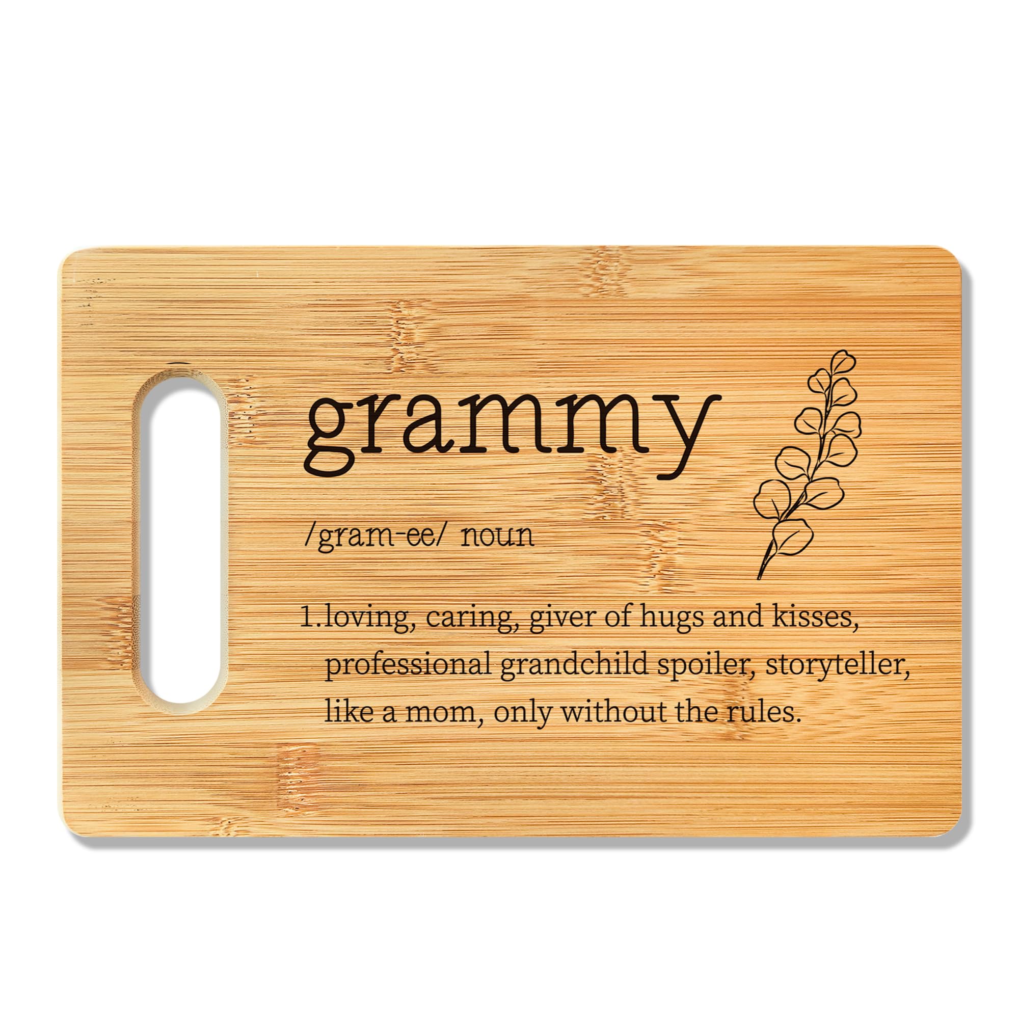 ANIANG Grammy Gifts Cutting Board, Gifts for Grammy Grammie Grandma Bamboo Cutting Board, Grammy Definition Decorative Cutting Board Kitchen Decor, Best Great Grammy Gifts for Mothers Day Christmas