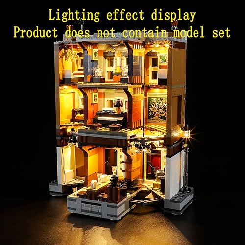 Miniatura 5 de Kit de luces LED compatible con Lego 12 Grimmauld Place - Juego de iluminación para modelo de construcción 76408 (juego de modelos no incluidos)