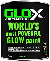 Vista 14 de Pintura en aerosol azul que brilla en la oscuridad (10.6 onzas) Pintura en aerosol transparente que brilla en la oscuridad - Acrílico activado por