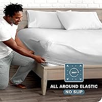 Vista 177 de Bare Home - Sábana bajera de microfibra 1800 muy suave y duradera, para colchones altos tamaño individual, color gris pardo