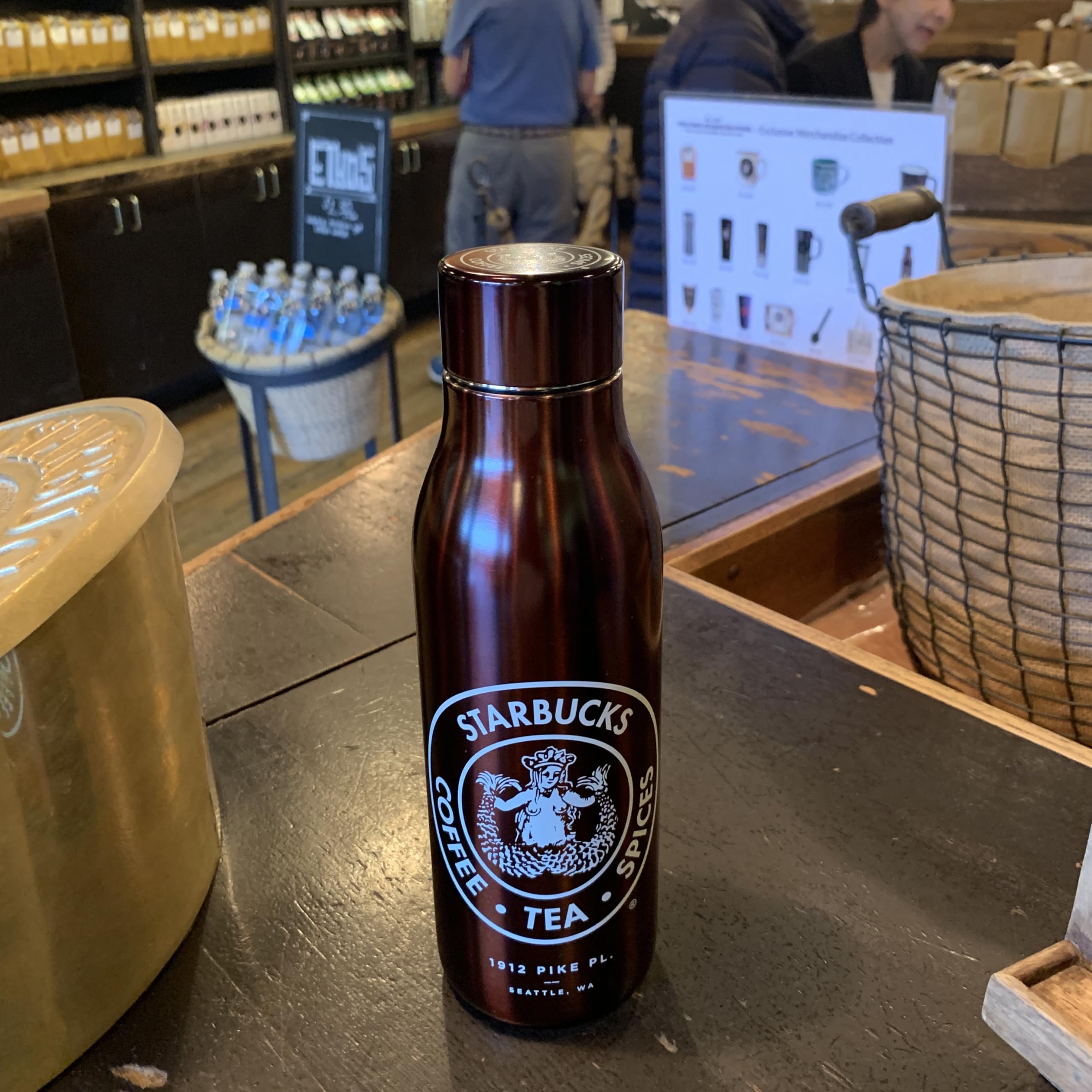 Amazon.com: Starbucks the First Pike Place Store Siren Logo