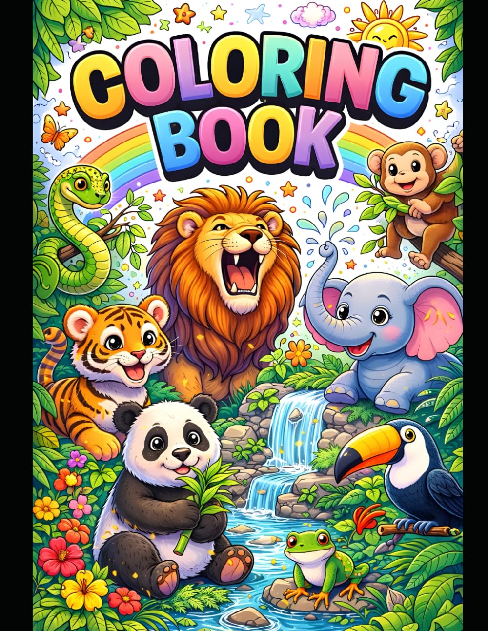 Fun & Easy Coloring Book for Kids Ages 3–6