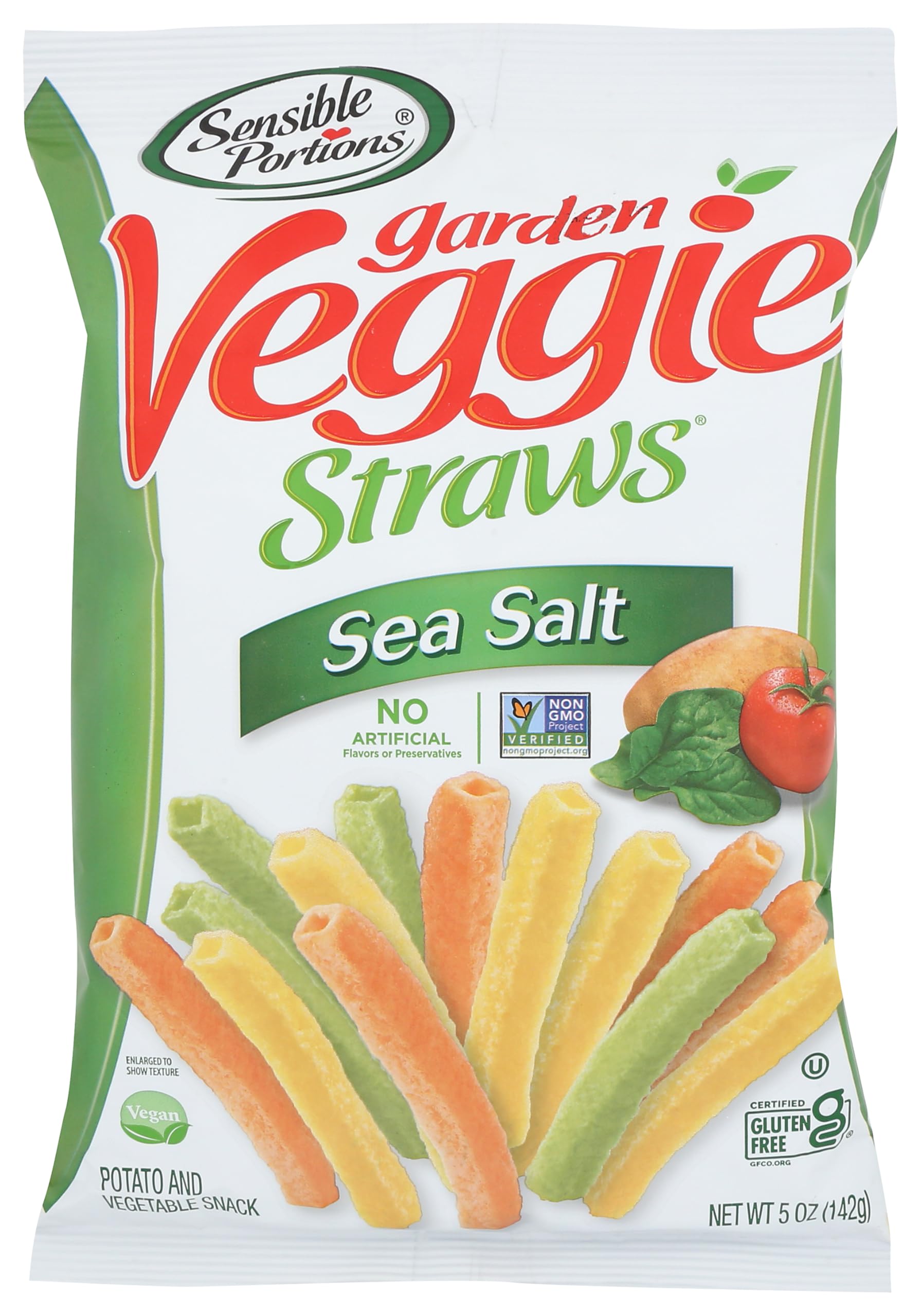 Sensible Portions Sea Salt Veggie Straws - Crunchy Snack for Health-Conscious Consumers - Ideal for Snacking at Home or 