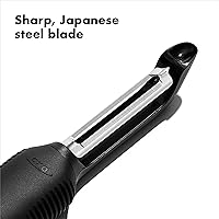 Vista 7 de OXO Good Grips - Molinillo de alimentos de acero inoxidable para purés, plateado y OXO Good Grips giratorio