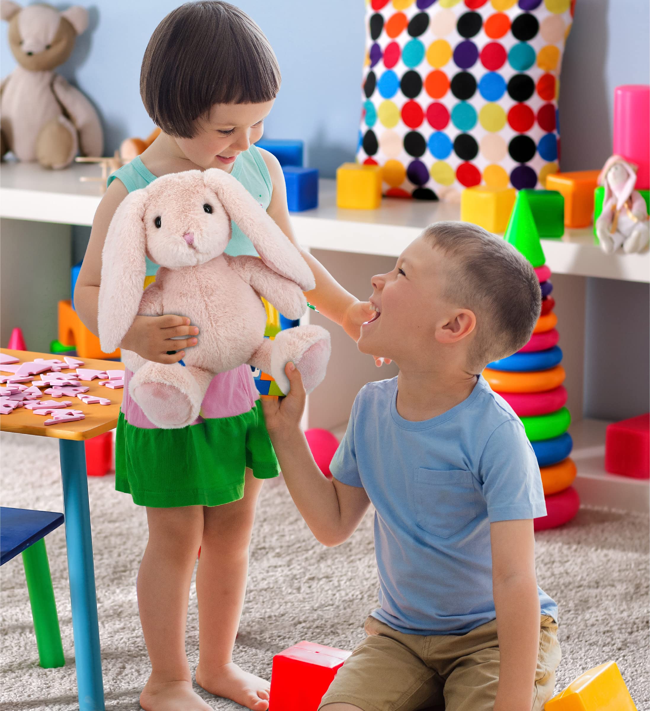 Muñeca Tejida Con Forma De Conejo De Peluche Suave, Decorati | Cuotas