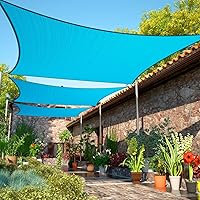 Vista 1 de ShadeMart Toldo parasol cuadrado smTAPS10 de 6 x 6 pies, pantalla de tela, permeable al agua y al aire y resistente a los rayos UV, resistente