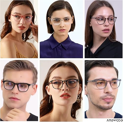 Miniatura 4 de Andwood - Gafas con luz azul de bloqueo para mujeres y hombres, para la computadora, marco para cara pequeña, para adolescentes, con bloqueador