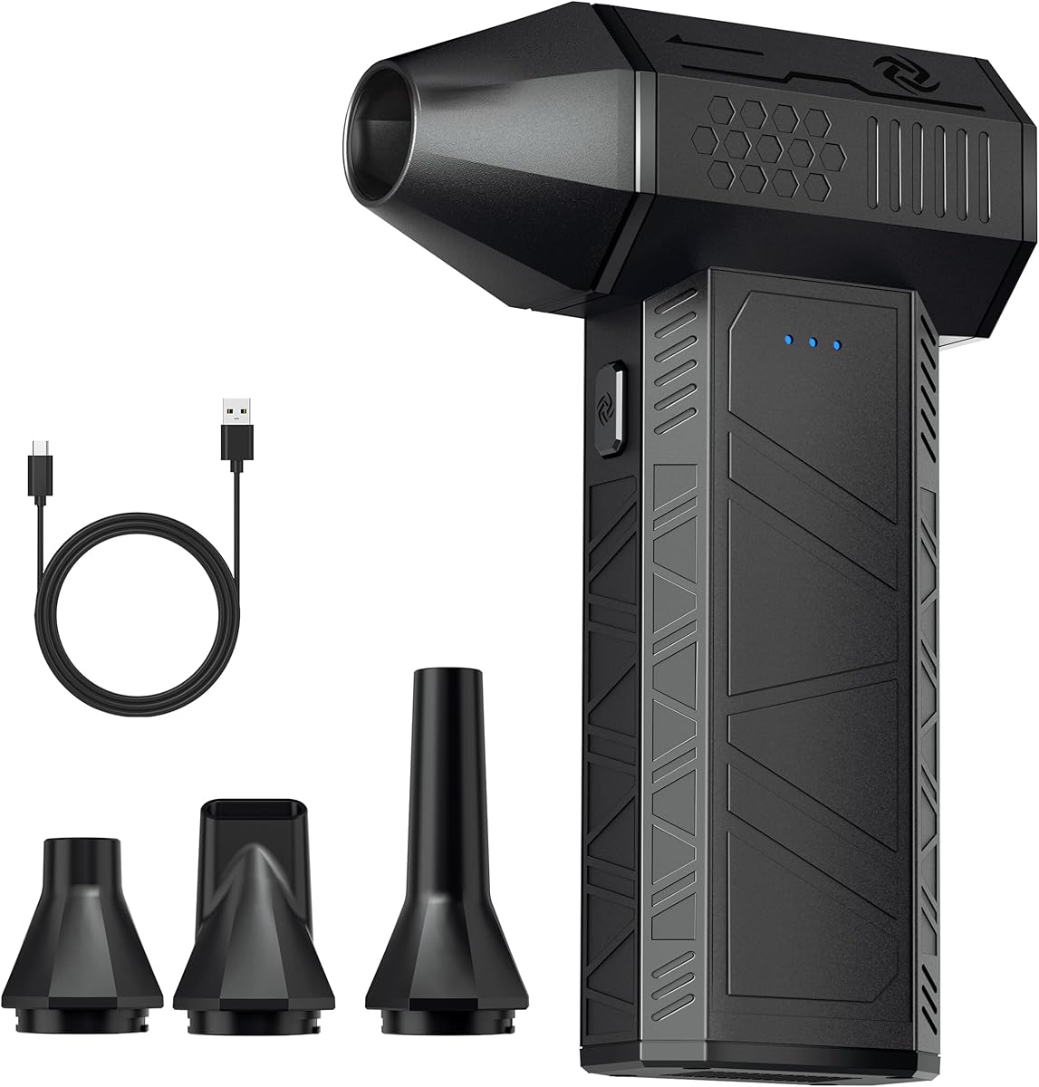 Compressed Air Duster - Electric Air Duster Super Power 110000RPM，3-Gear Adjustable Mini Duster Blower with Fast Charging, Cordless Air Blower for Computer, Keyboard, Car Cleaning, Houes, Outdoor