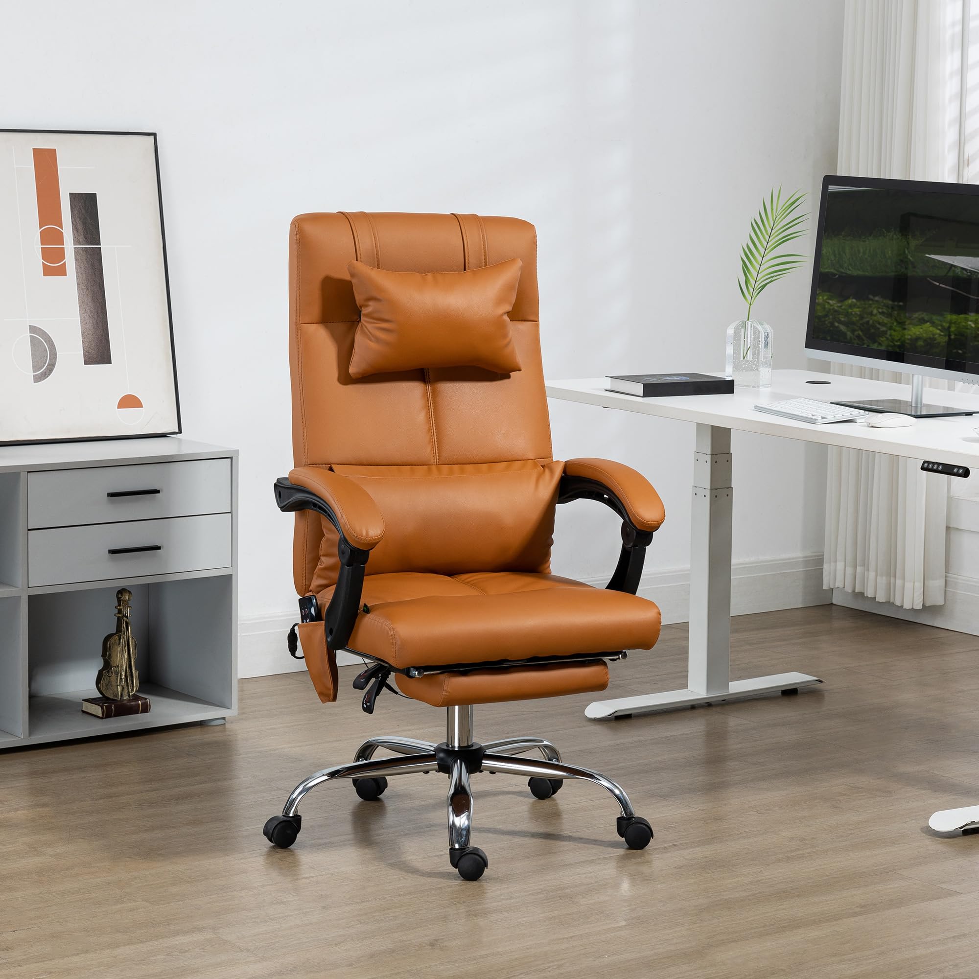 Directeursstoel - Massage & Ergonomisch - Crèmewit