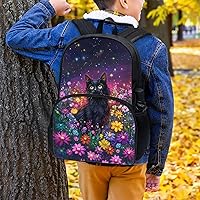 Vista 106 de American Flag Fire Galaxy Pattern Kids Backpack for Boys Girls Elementary Students Bookbag Middle School Bag Lightweight Children Travel Bag