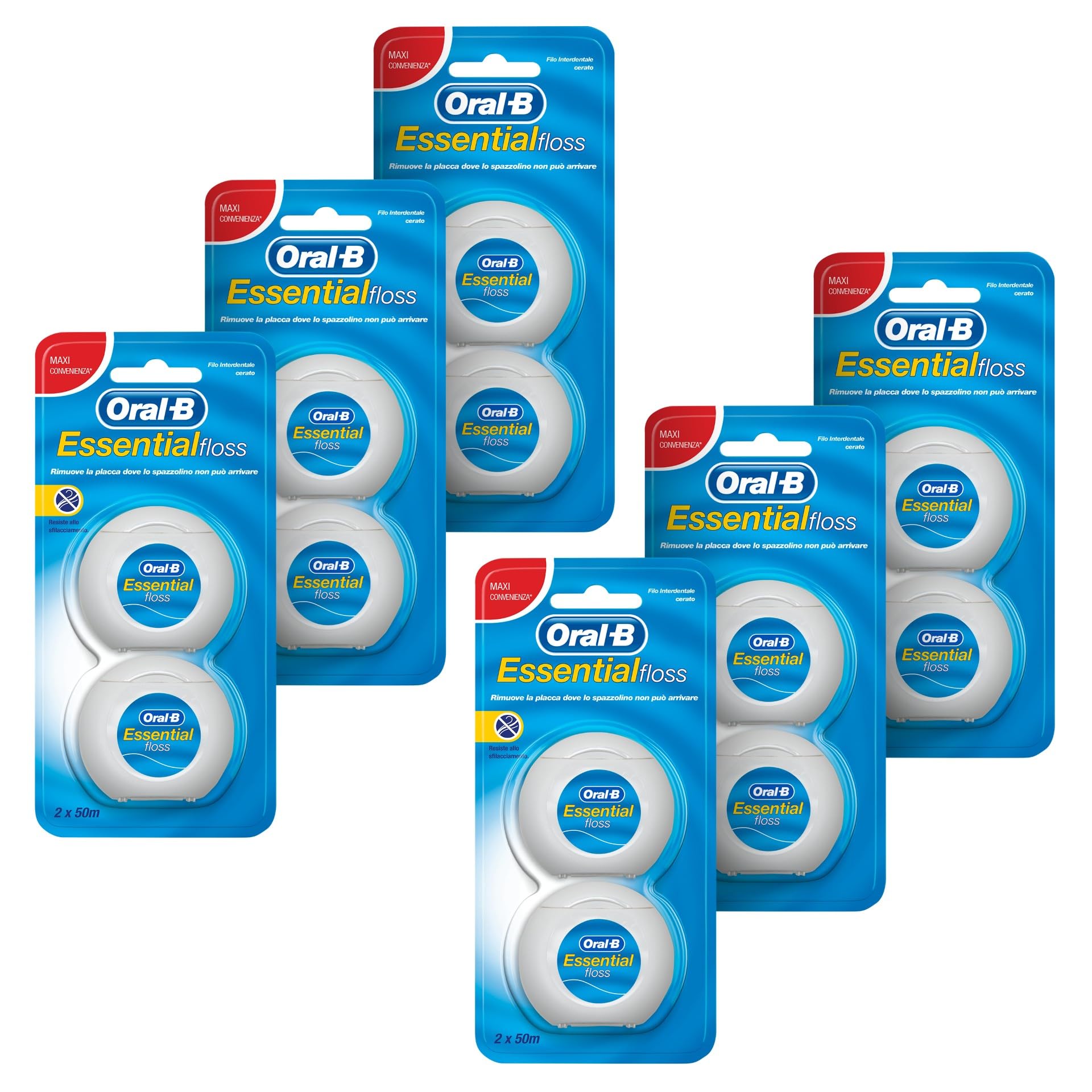 Oral-B Filo Interdentale Essential, Confezione da 12x50m