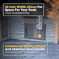 Vista 3 de Coyote - Puerta de acceso individual, horizontal, 14 pulgadas x 20 pulgadas - CSA1420