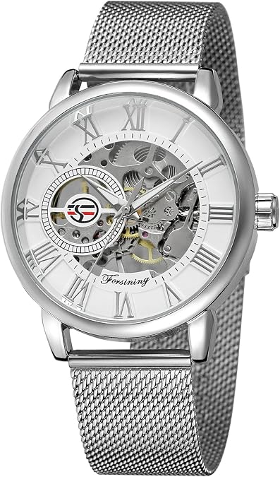 FORSINING Mens Top Brand Luxury Mechanical Male Stylish Classic Watches Skeleton Bracelet Man Clock Relogio