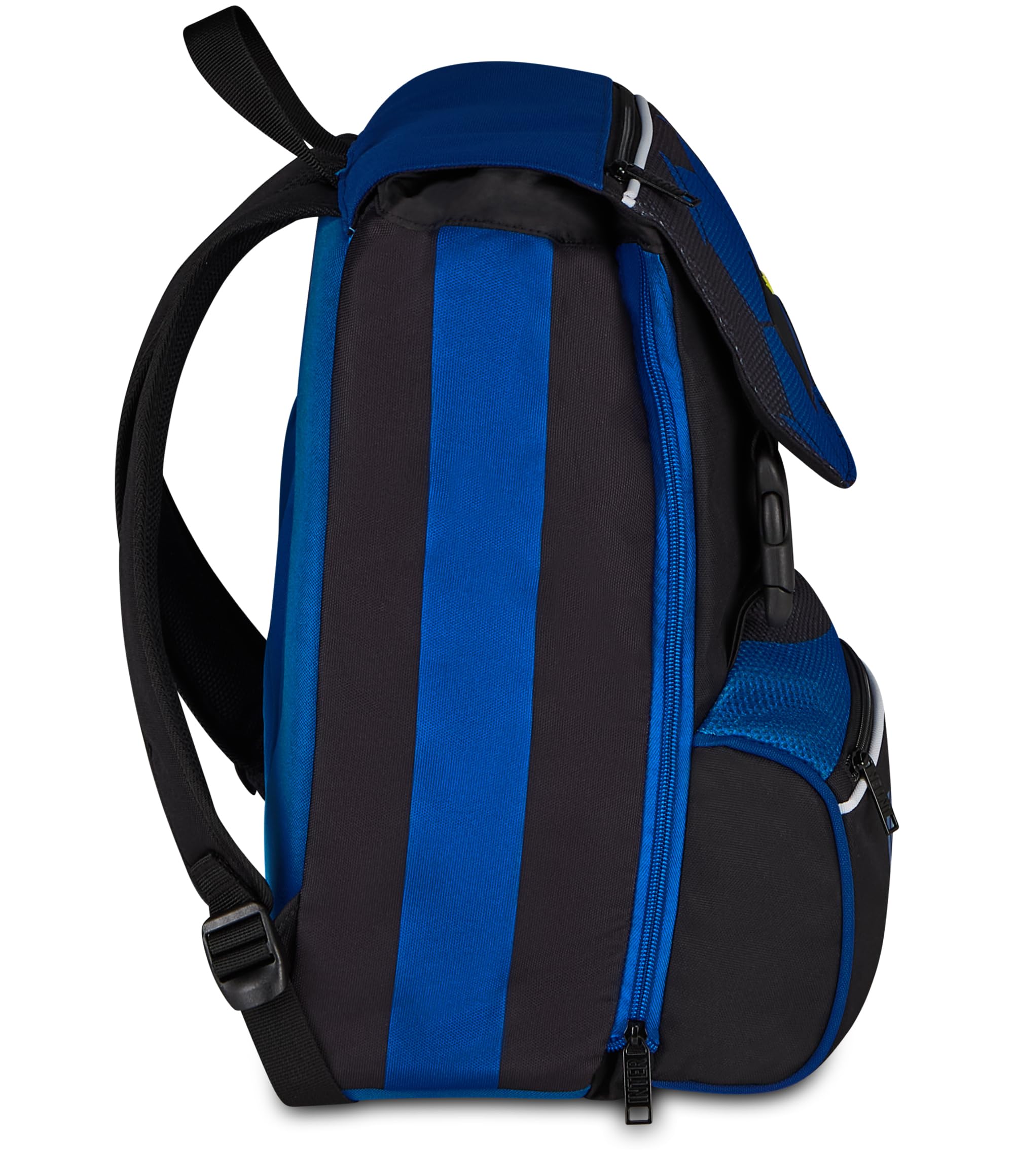 Seven Zaino Estensibile Inter, Doppio Scomparto, Blu, 24 L, Zip laterali, Tasca frontale, Tasca laterale portaborraccia, Scuola elementare e media, Bambino, Ragazzo, Calcio, Prodotto ufficiale
