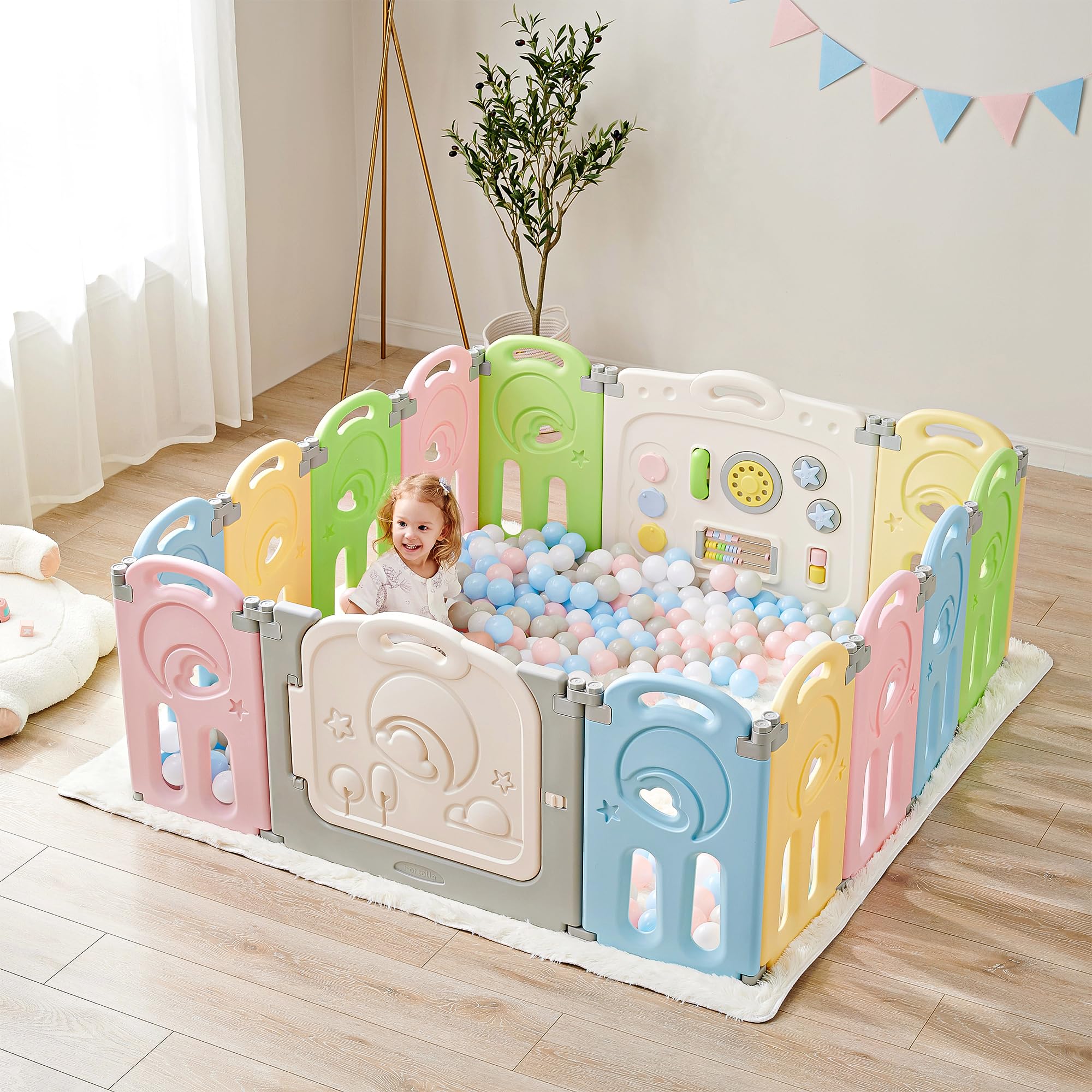 Amazon.co.jp: Fortella Cloud Castle ベビーサークル 折りたたみ Amazon.co.jp: Fortella Cloud Castle ベビーサークル 折りたたみ