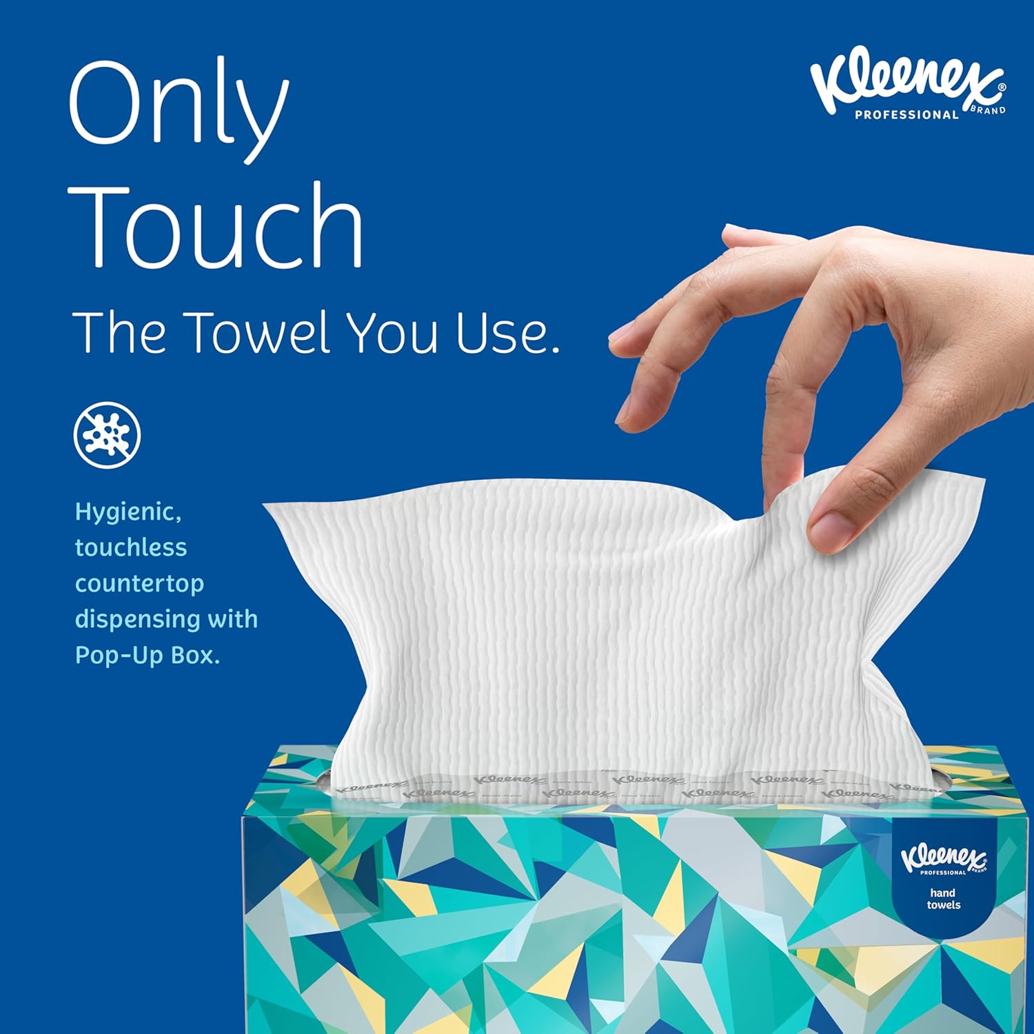 Kleenex Professional Paper Hand Towels, Bulk (01701), Premium Absorbency Pockets, Pop-Up Box, White (18 Boxes of 120 Sheets, 2,160 Sheet Total)