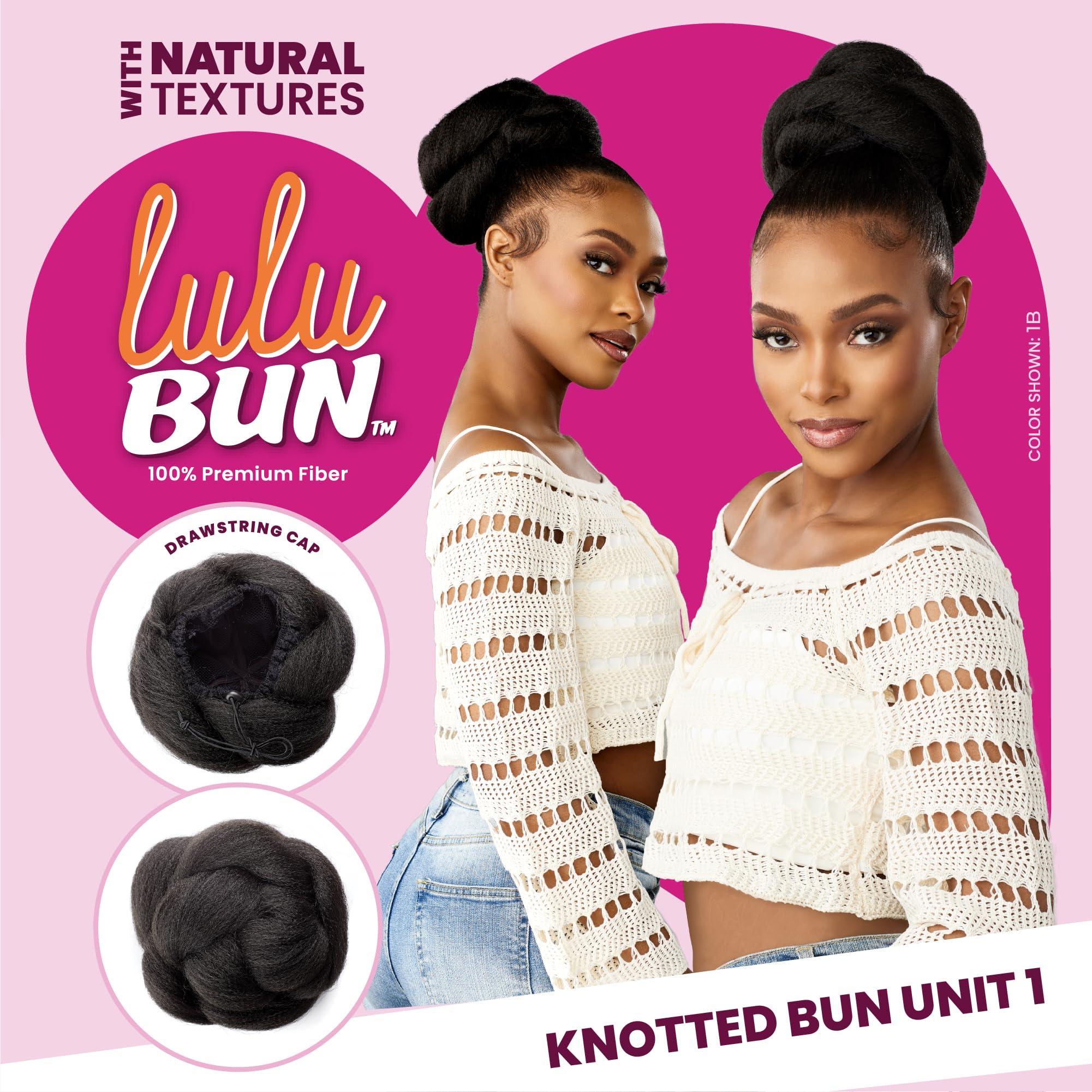 Amazon.com : Sensationnel Lulubun Updo Hairextensions-Knotted Bun