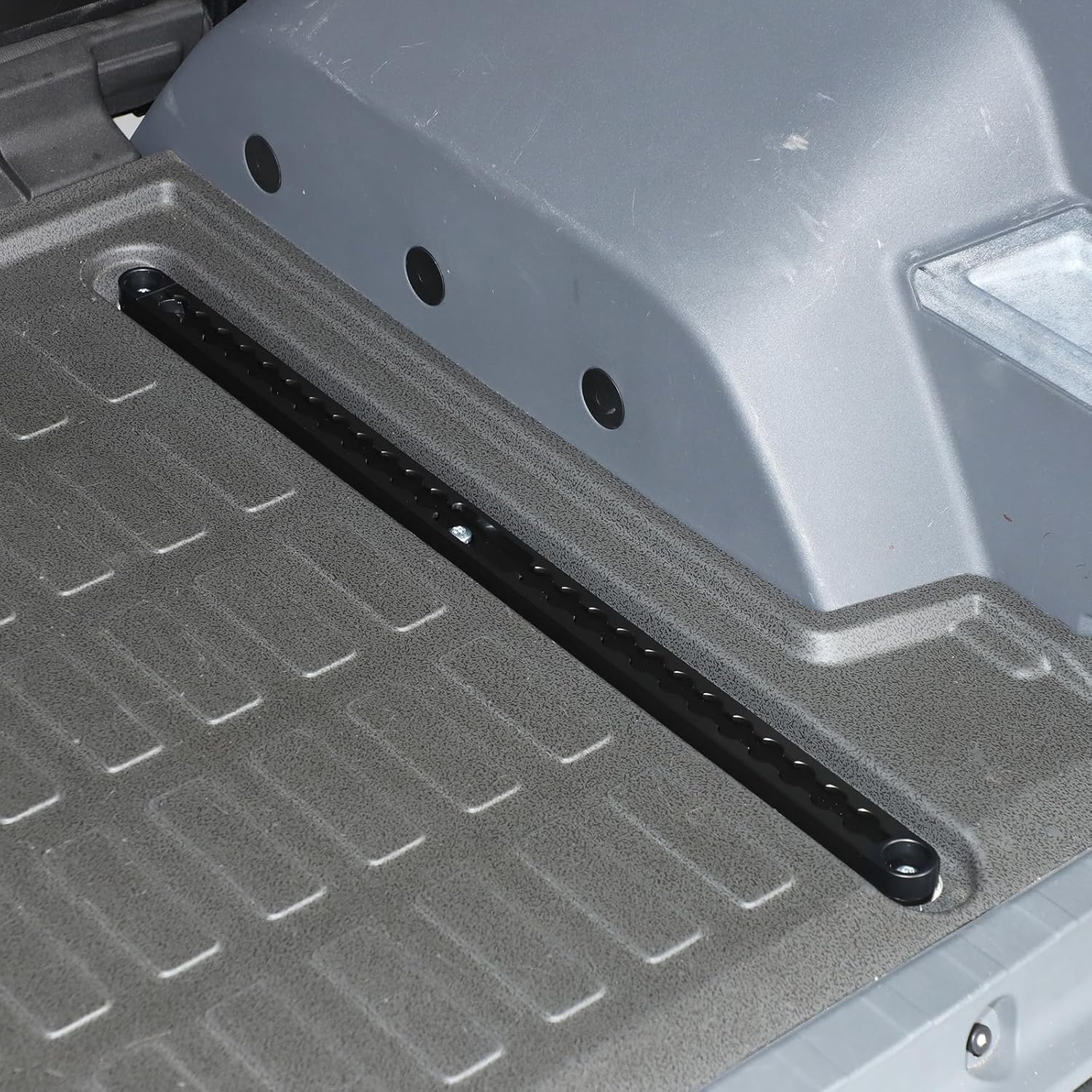 Interior Utility Rails for INEOS Grenadier Accessories 2020-2026, Rear Trunk Floor Expansion Rail Slot Utility Tie-Down Rail, Inner Rear Cargo Floor L-Track Rails Rack Shelves, Aluminum Alloy (Black)