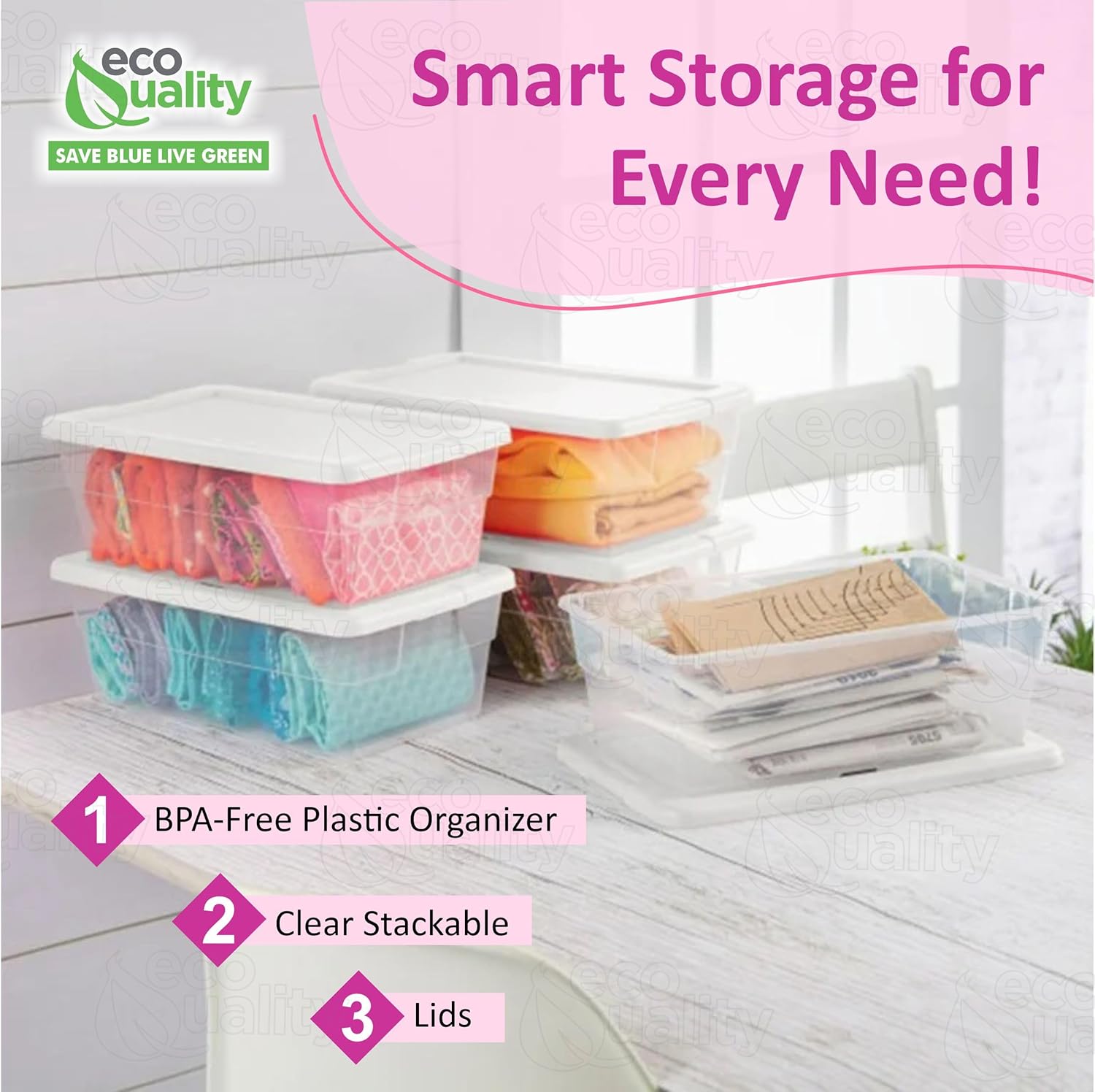 Clear Stackable Shoe Storage Boxes with Lids, 192oz BPA-Free Plastic Organizer, See-Through Closet Containers for Sneakers, Boots, Crafts, Durable Nestable Bins for Home, Office, and Garage (40)