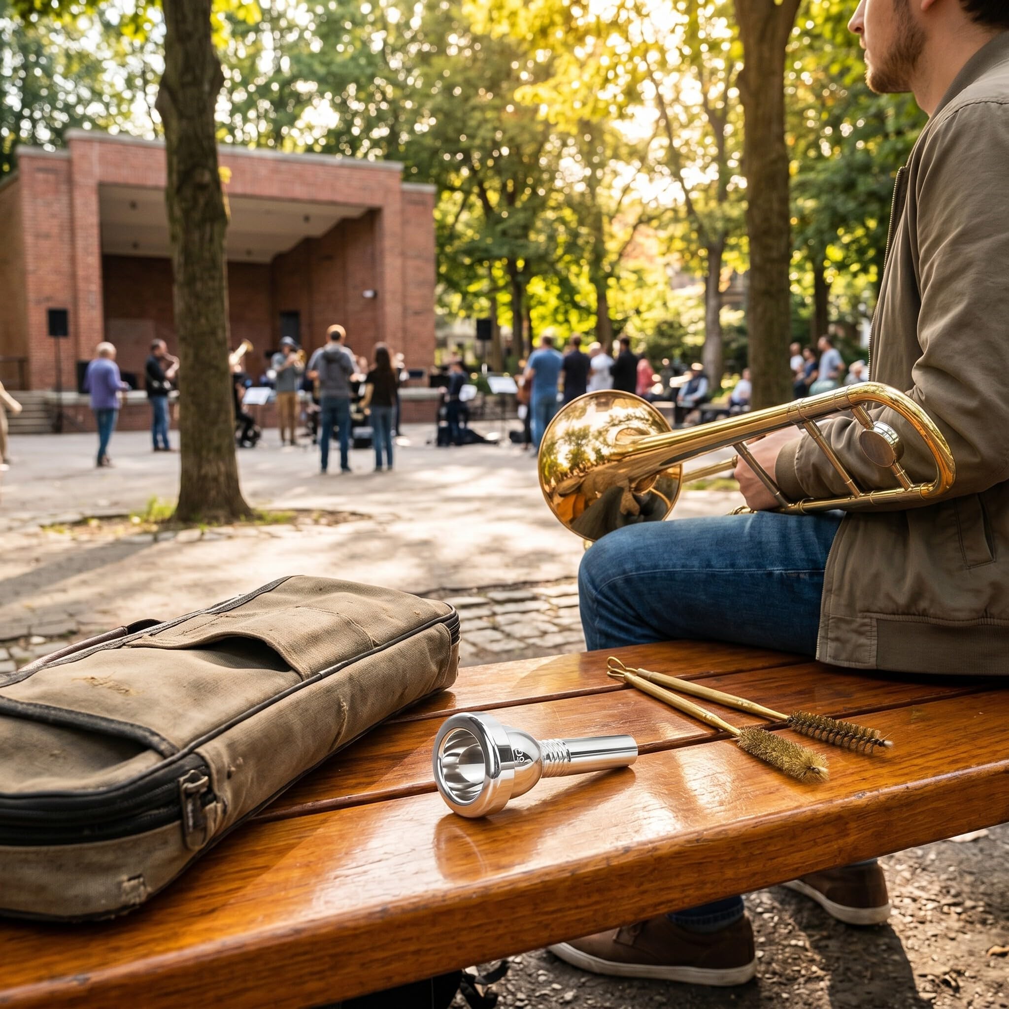Haofy Bocchino nel Pezzo di Trombon Mund di Tenore Grande Albero - Metallo 12,7 Mm 5g di Accessori Sostituzione TR 03, Suono Premium per i Giocatori di Trombone, per la Maggior Parte dei Tenori,
