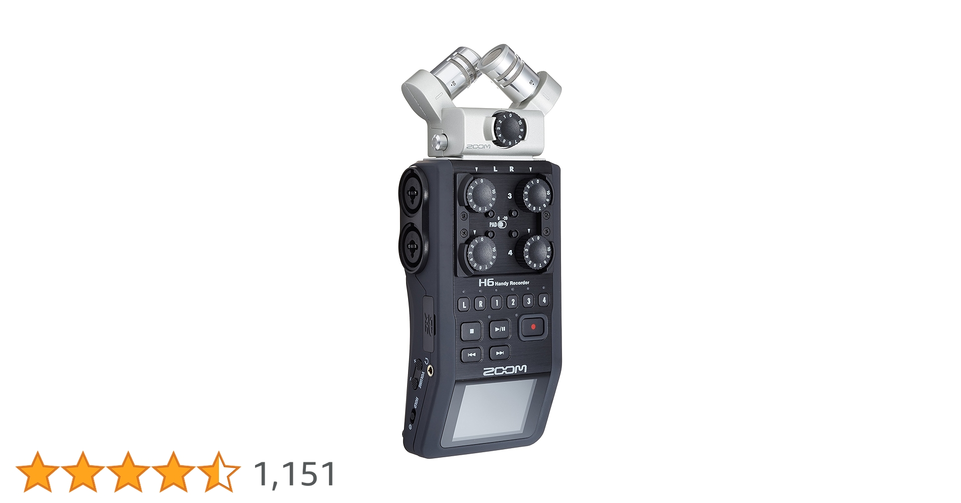 ZOOM H6 ズーム ハンディレコーダー　リニアPCM/ICレコーダー Amazon.co.jp: ZOOM ズーム リニアPCM/ICハンディレコーダー