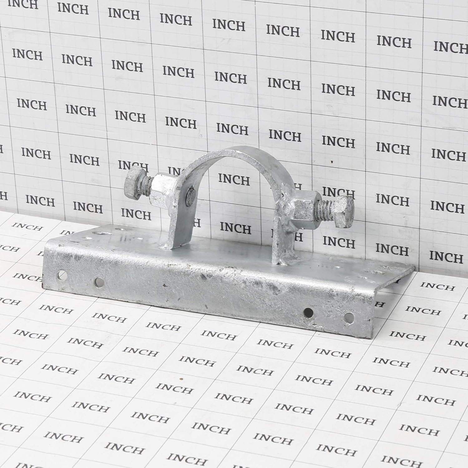 Chain Link Fence 1 5/8" [1 5/8" OD] x 6" Wood to Steel Post Adapters | Adapter Brackets | Wood Fence Steel Post Bracket (Pack of 4)