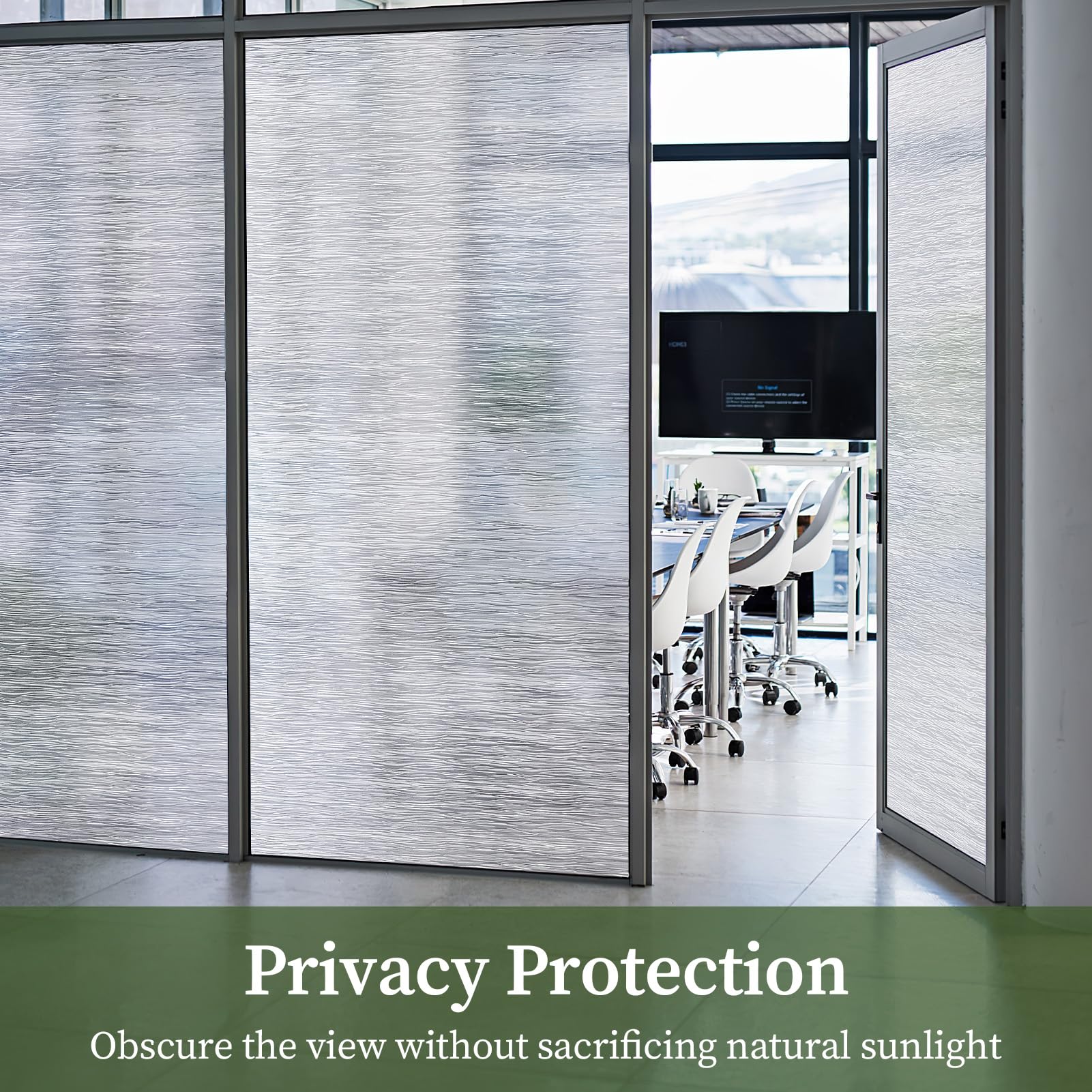 Glass Sticker Translucent Snapklik.com : Clear Water Privacy Film, Non-Adhesive Cling, Decorative ...