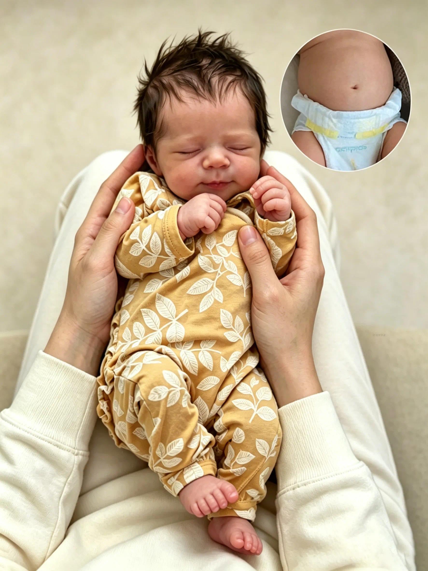 Zero pam Reborn Baby Lebensecht Jungen, 48CM Lebensechte Reborn Baby Junge Wie Echt, Lebensechte Babypuppen, Reborns Babys Puppe Junge Mit Haaren, Puppe Ab 3 Jahre