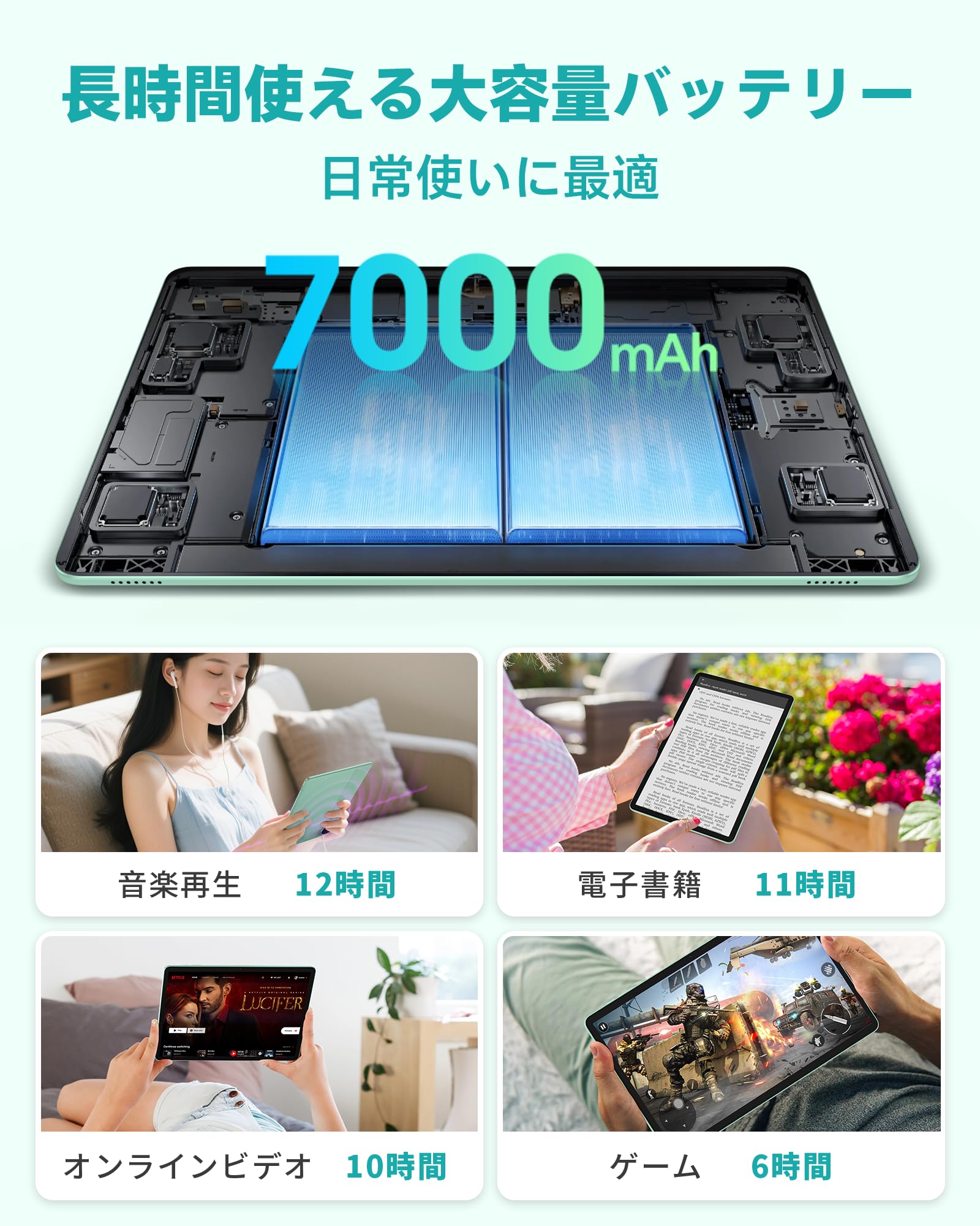 Amazon.co.jp: タブレット 11インチ ODEA android タブレット 大画面