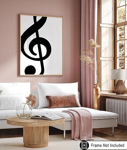 Miniatura 6 de Poster Master Póster de clave de agudos  Impresión de notas musicales  Arte musical  Arte de signos  Arte de línea  Regalo para él, ella y músico