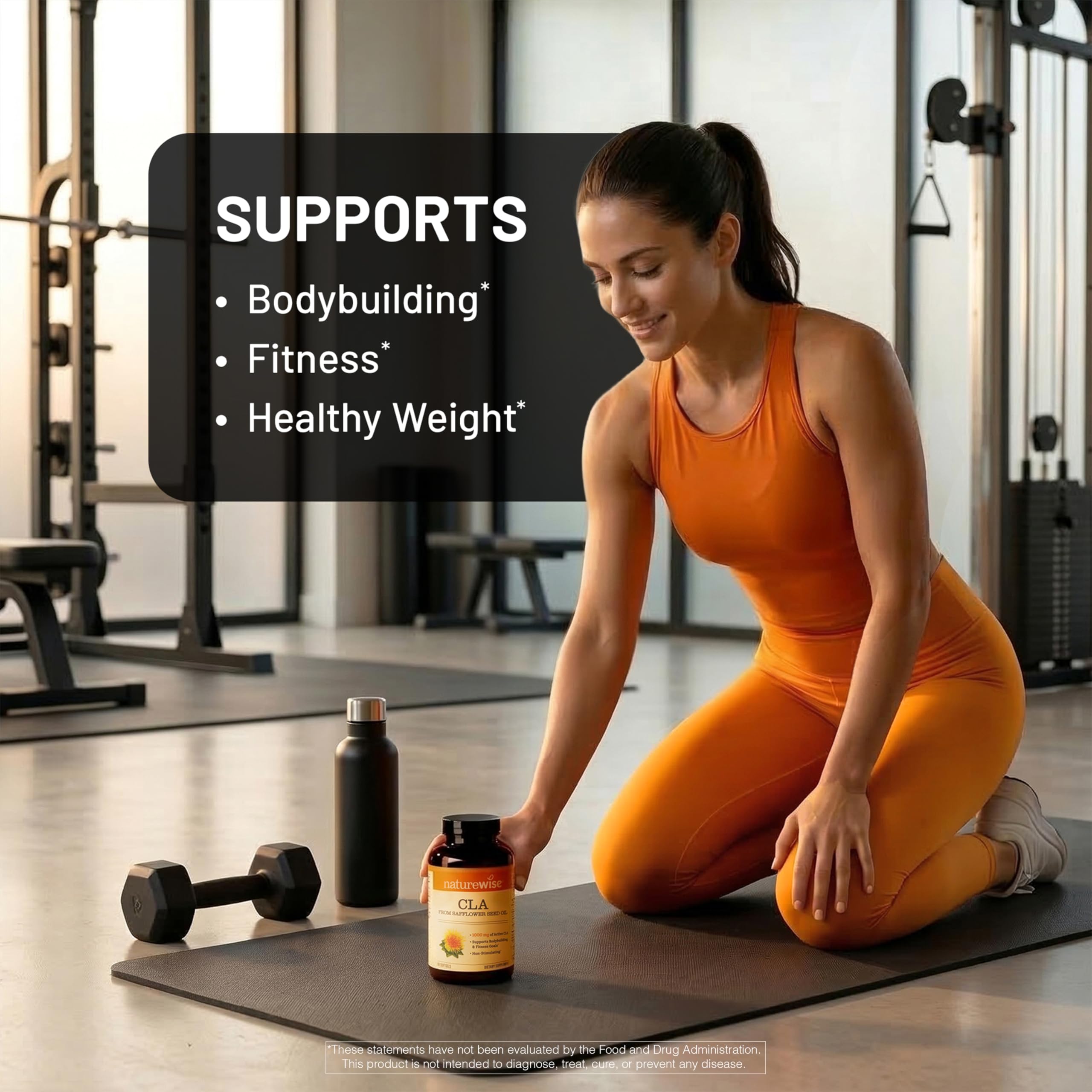 NatureWise CLA 1250 - Conjugated Linoleic Acid Supplement for Women and Men, Not Stimulating, Supports Healthy Weight, Fitness Goals - Non-GMO, Gluten Free - 90 Softgels[1-Month Supply] — Amazon image 4