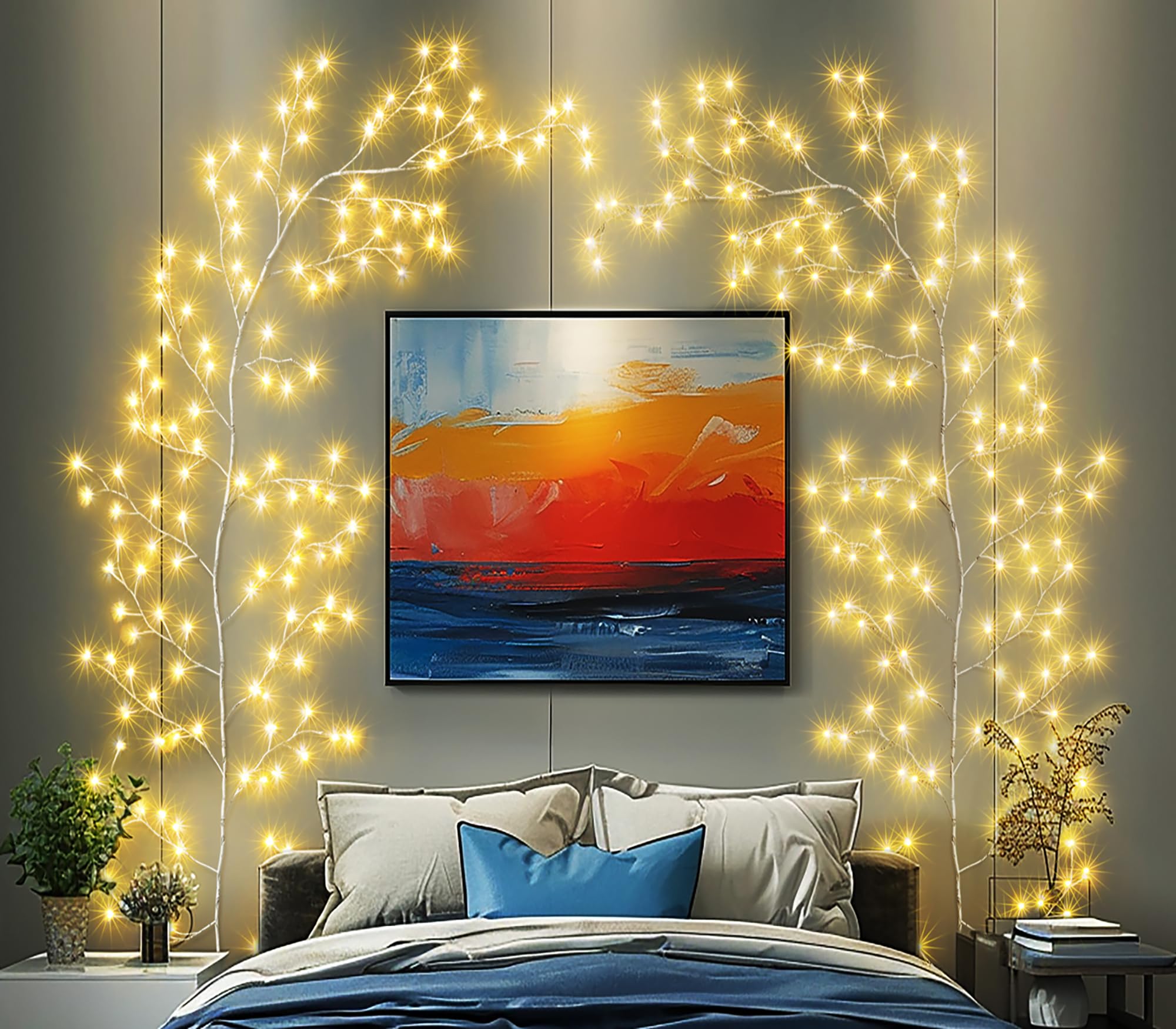 Lumières décoratives 160 LED saule d'intérieur haut de gamme télécommande - 7