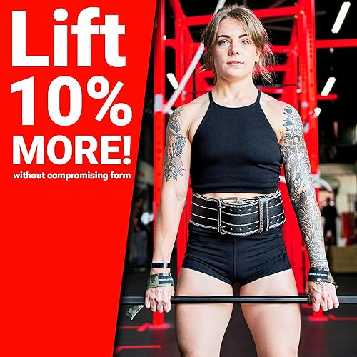 Miniatura 4 de Cinturón de levantamiento de pesas profesional de cuero genuino para hombres y mujeres, duradero, cómodo y ajustable con hebilla, soporte