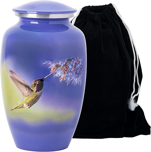 ORCHID GIFT - Urna de cremación de recuerdo de lobo para cenizas humanas  Urna decorativa con tapa y bolsa de terciopelo para funeral juego de urnas