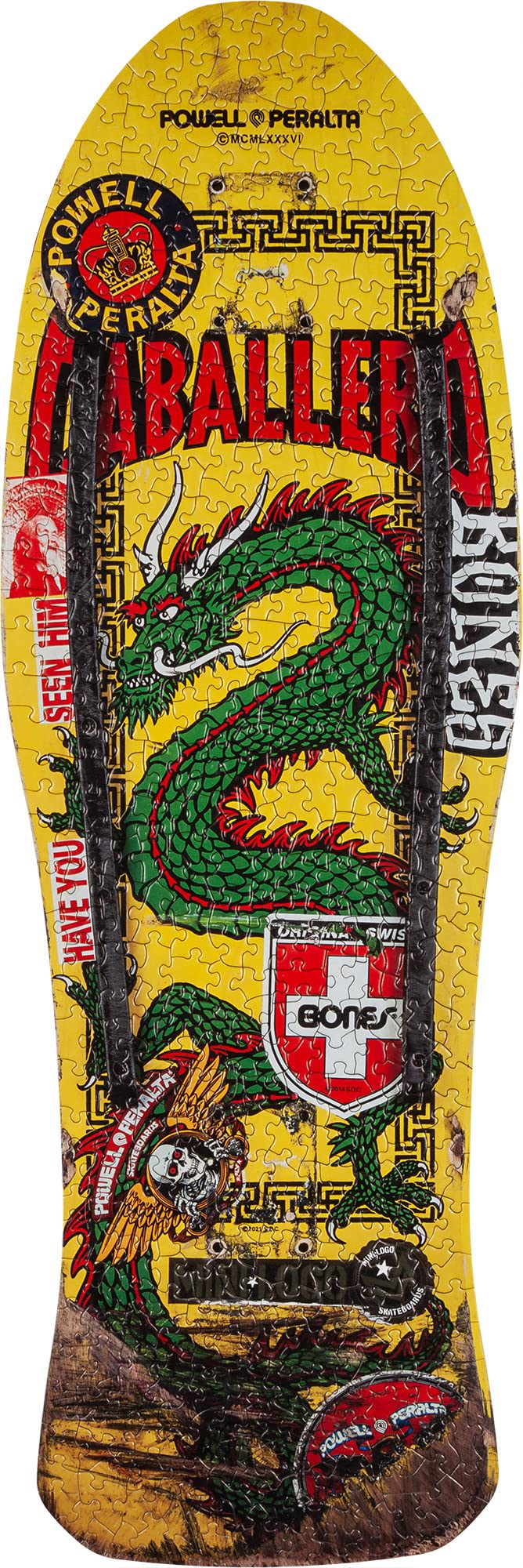 Amazon.com: Powell Peralta Yellow Caballero Chinese Dragon