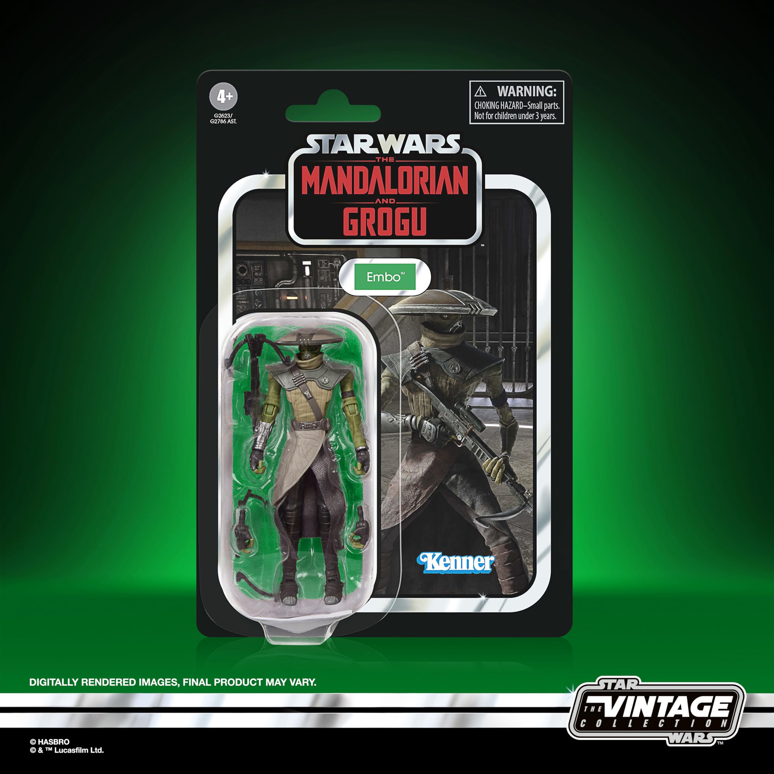 Figura Star Wars Vintage Collection Embo | Mandalorian Y Grogu | 9,5 Cm Con Accesorios
