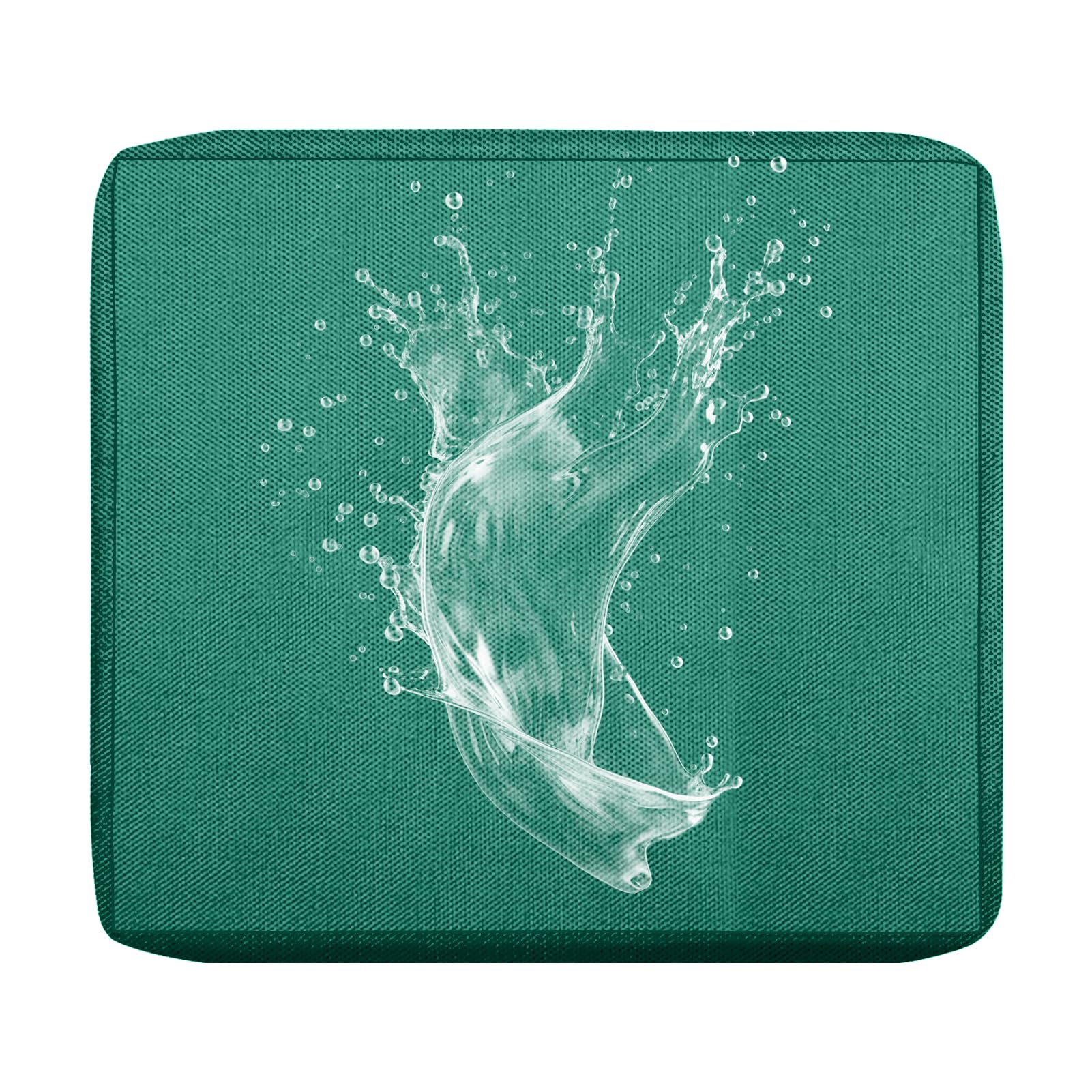 BXFUL Outdoor Patio Sofa Cushion Cover, Waterproof Stretch Replacement Seat Cushion Cover for Outdoor Furniture Garden Backyard with Zipper, Washable Furniture Cover (Green,60x55cm(Pack of 1))