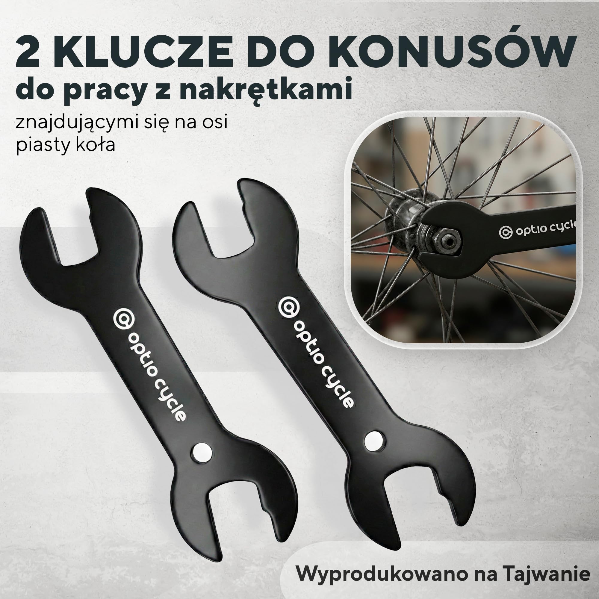Zestaw Kluczy do Konusów Rowerowych 13–17 mm – Klucze do Piast i Łożysk Konusowych | Precyzyjne Narzędzie Serwisowe do Regulacji Nagrów