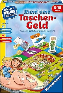 Ravensburger 24996 - Rund ums Taschengeld - Spielen und Lernen für Kinder, Lernspiel für Kinder ab 6-10 Jahren, Spielend Neues Lernen für 2-4 Spieler