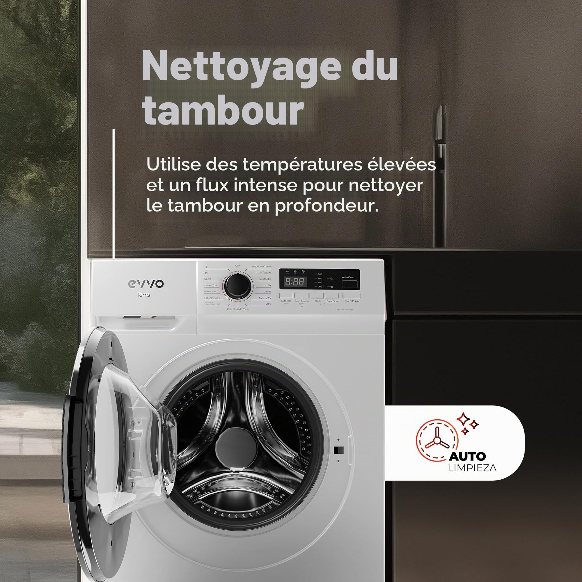 Machine à laver EVVO Terra (7 kg)