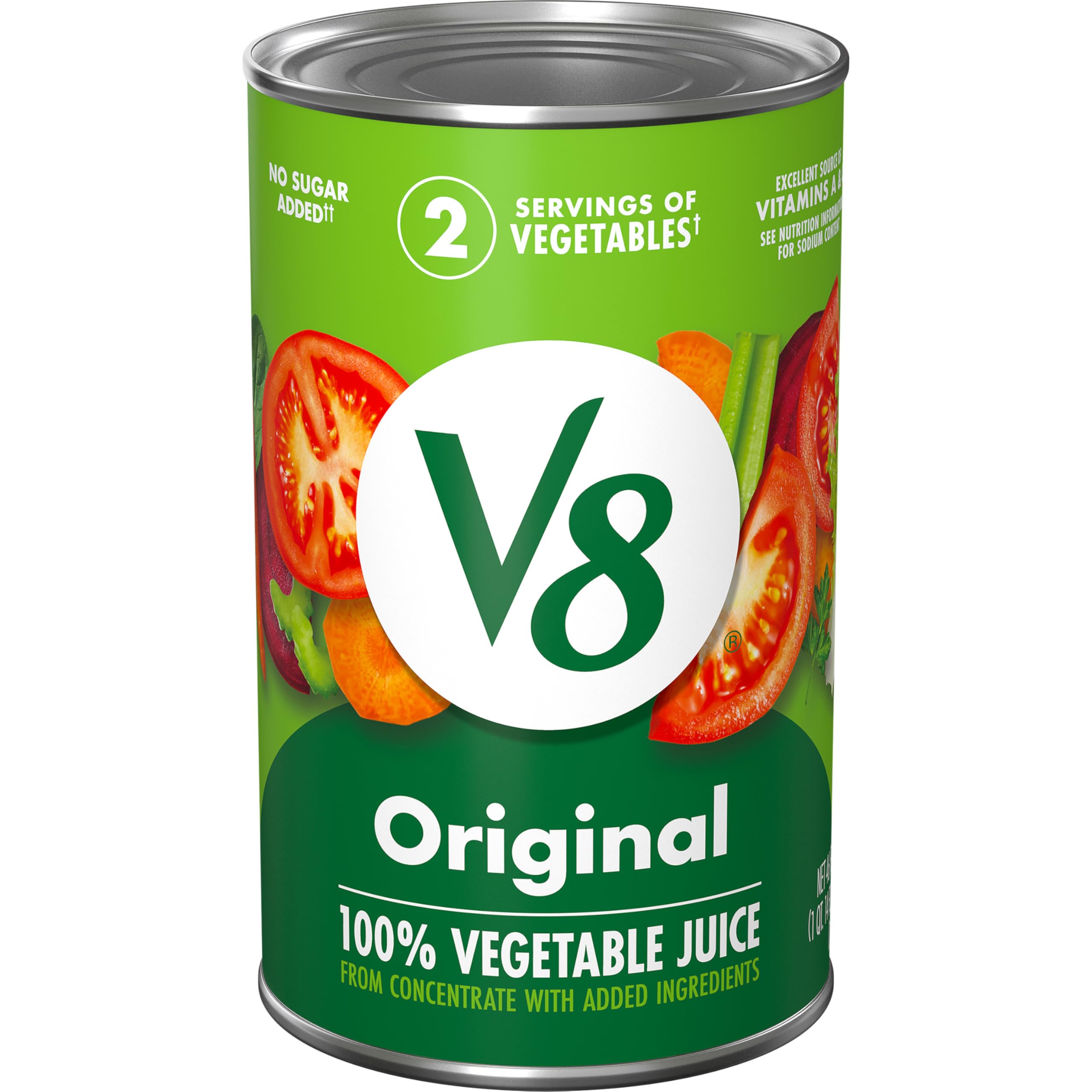 Amazon.com : V8 Original 100% Vegetable Juice, 46 fl oz Can