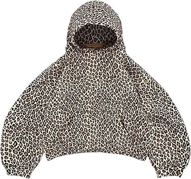 トップス 00s olduniqlo short zipup Hoodie leopard Amazon.com: MIFJNF Cheetah Hoodie for Women Oversized