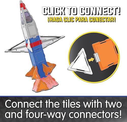 Miniatura 3 de The Learning Journey International Techno Tiles - Space Rocket (100+ pcs)