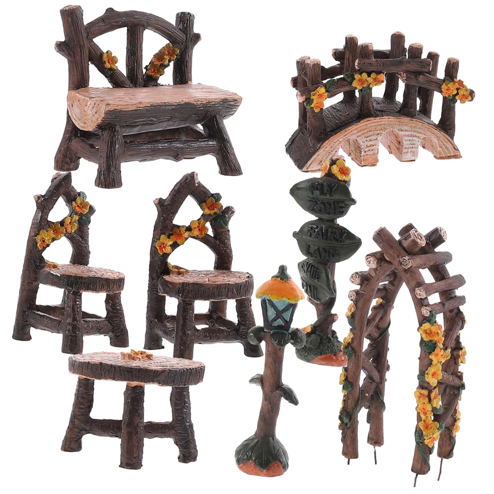 Mobilier de jardin féérique pour terrarium et accessoires de décoration pour micro paysage