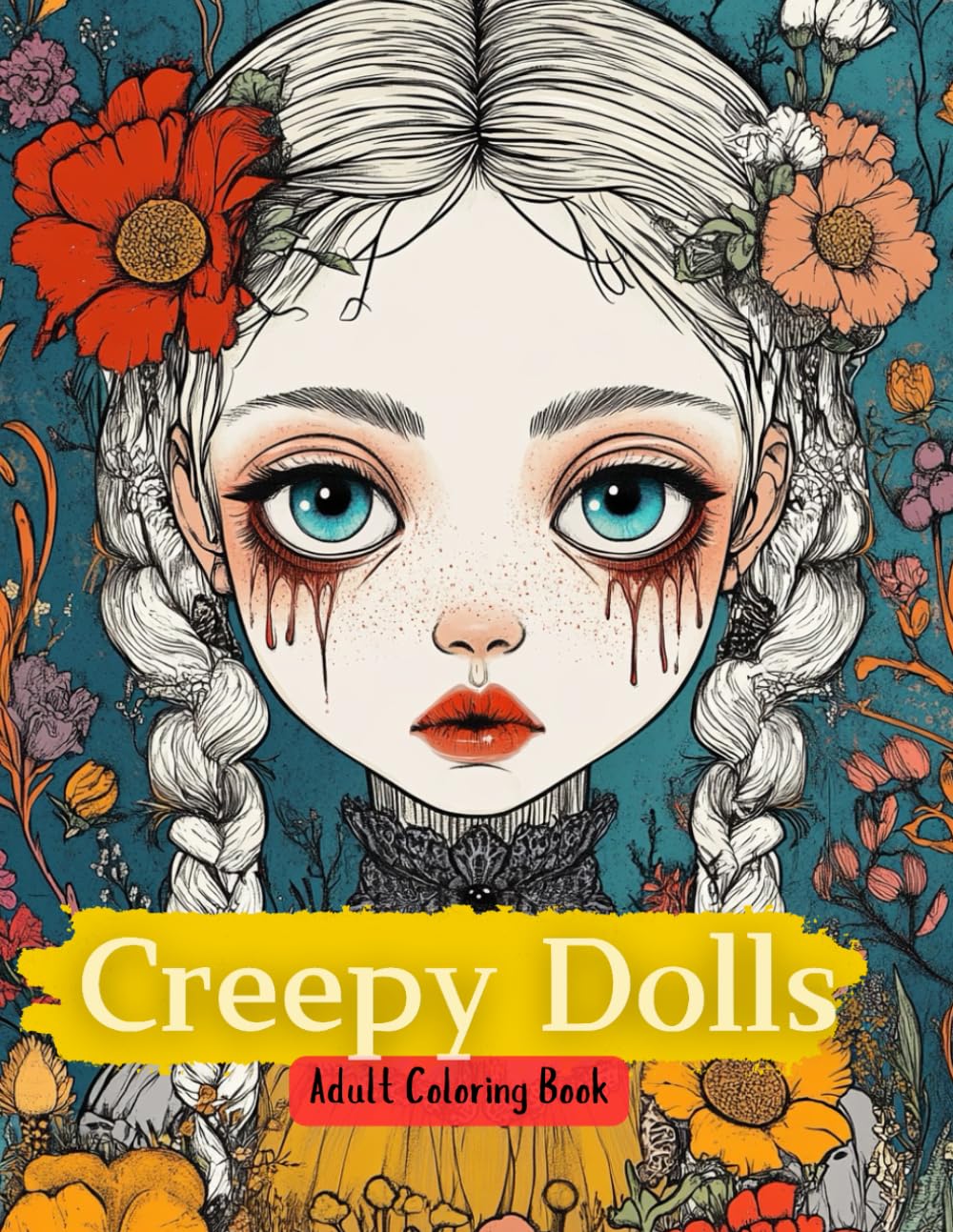 Creepy Dolls Adult Coloring Book: "A Creepy and Gothic Doll Coloring Book for Adults with 40 Hauntingly Beautiful, Spooky, and Horror-Inspired Designs
